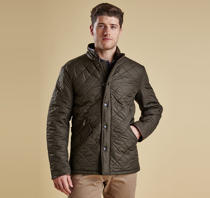 Barbour Powell Quilt - Olive - Gillanders.ie Town & Country Clothing