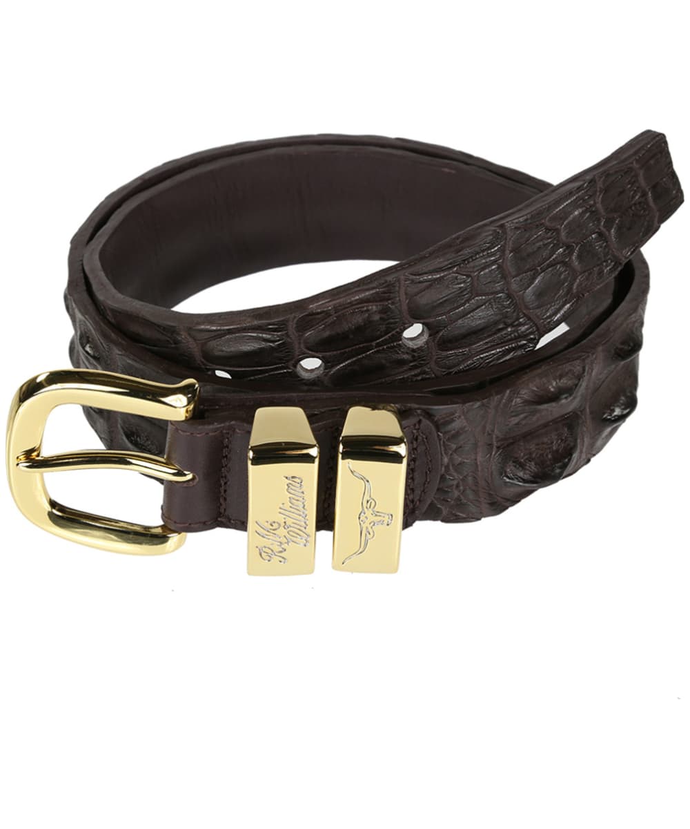 The Crocodile Belt is masterfully crafted from premium Australian saltwater crocodile leather in our Adelaide workshop. This timeless design features a high-polish buckle and double keepers with debossed logo and Longhorn detailing.