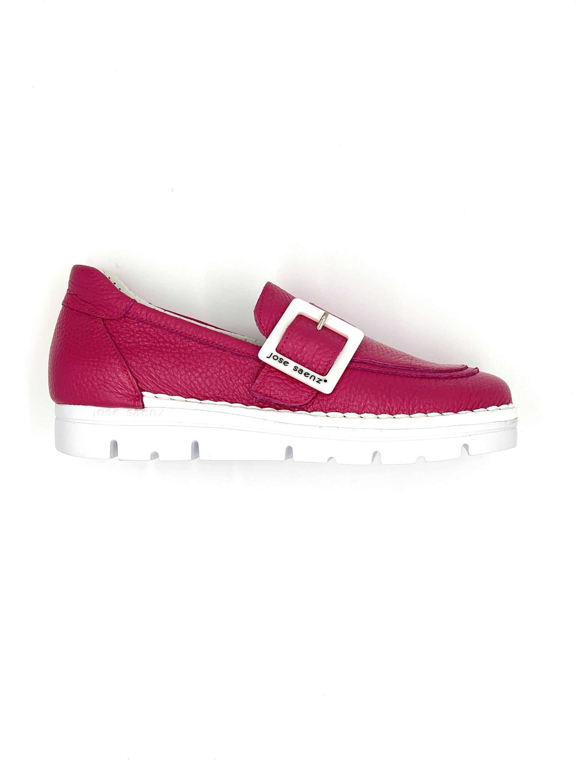 Jose Saenz Flat Loafer - Berry - Gillanders.ie Town & Country Clothing